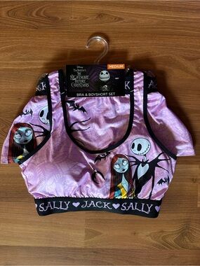 Disney The Nightmare Before Christmas Bra & Boyshort Set Jack Skellington Sally